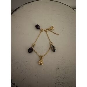 Joan Rivers Faberge Egg Charm Lot of 6 W/Extender - 4 Eggs & 2 Buddha's